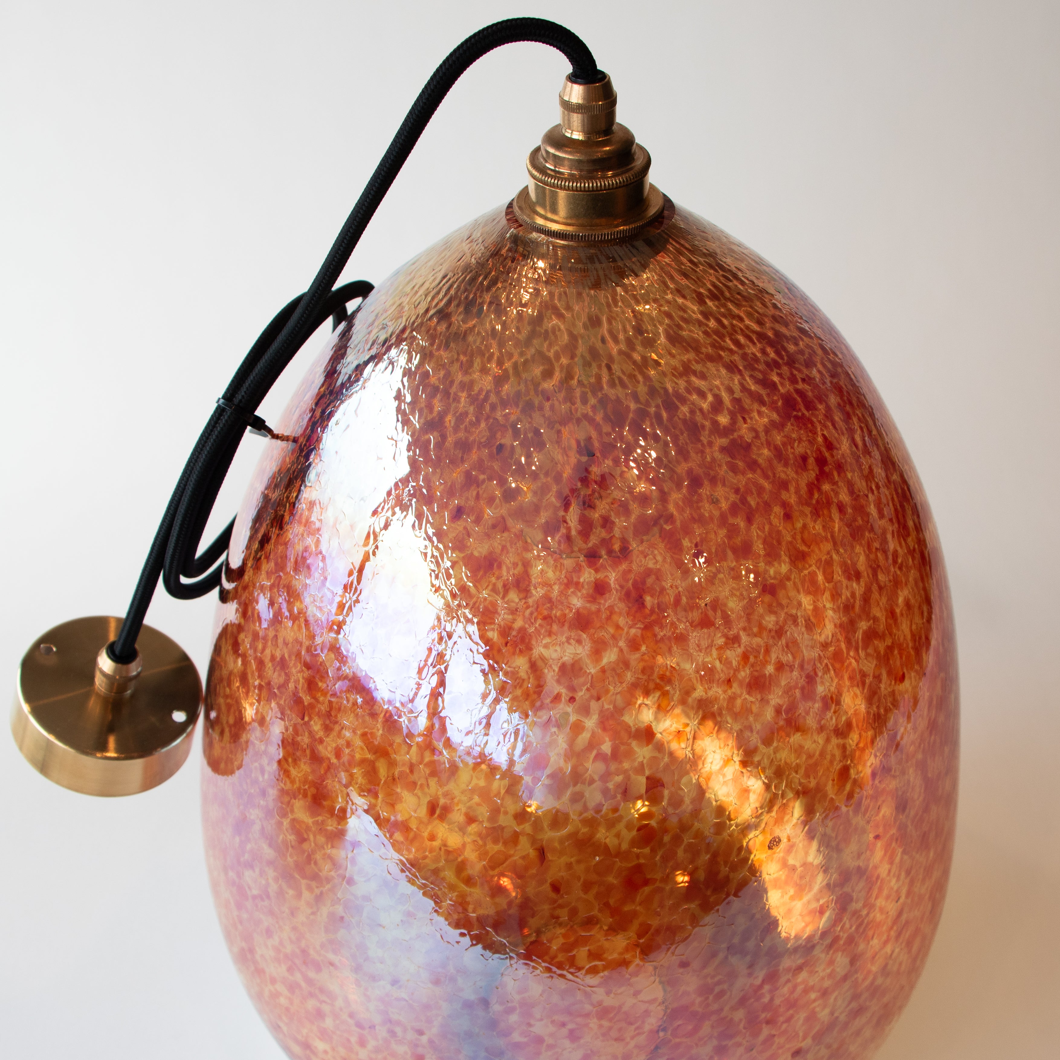 Sample - XXL Red Lustre Teardrop