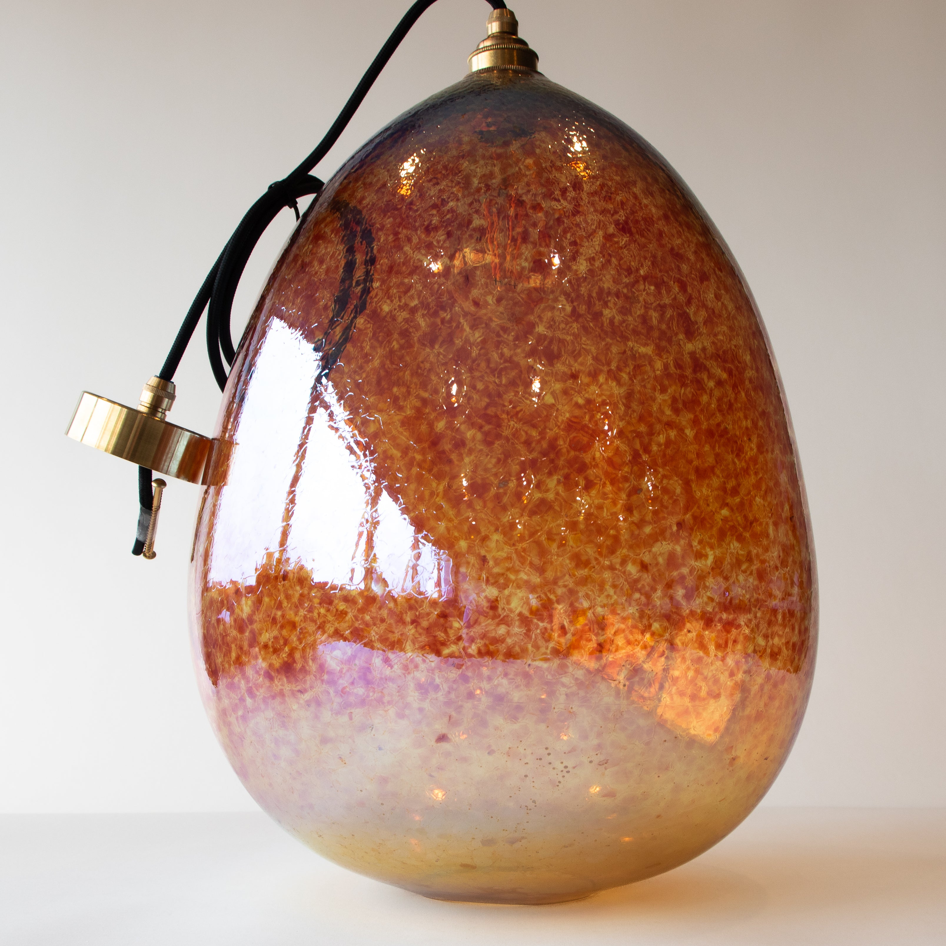 Sample - XXL Red Lustre Teardrop