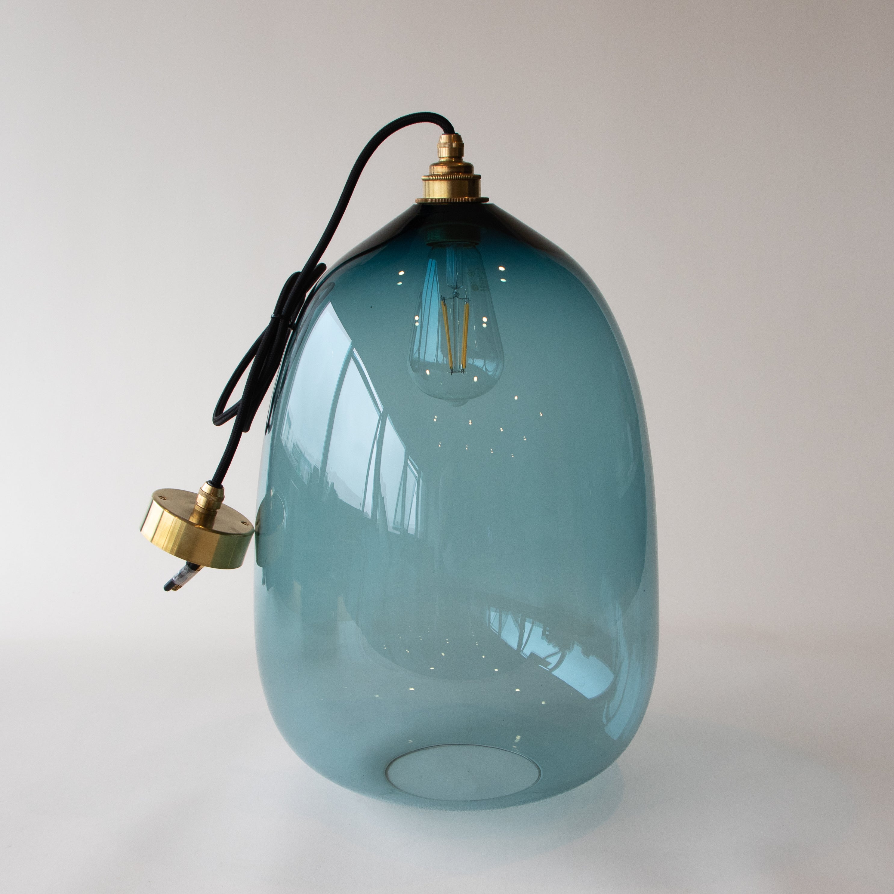 Sample - XXL Steel Blue Square Bell