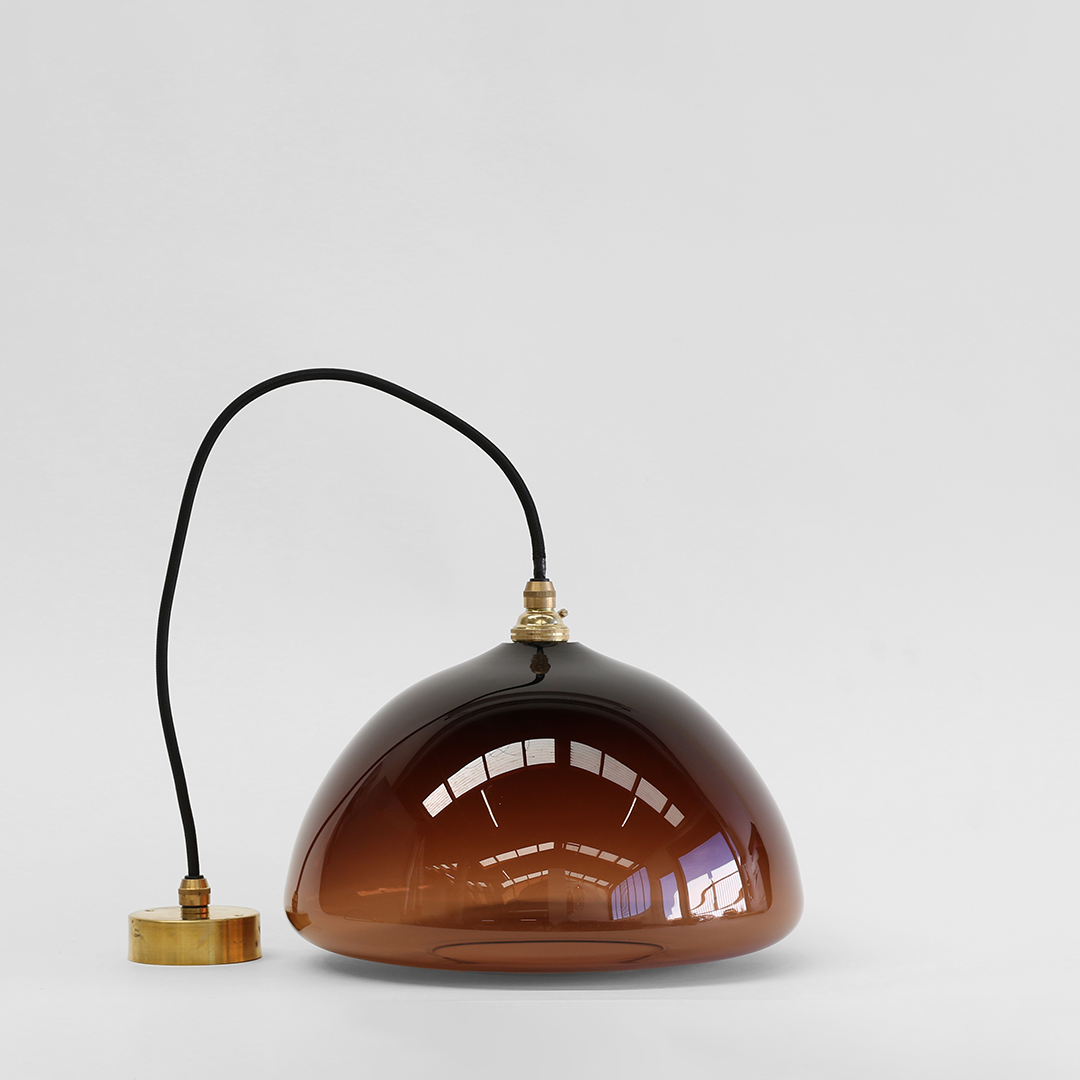 Sample — Medium Mahogany Square Low Dome