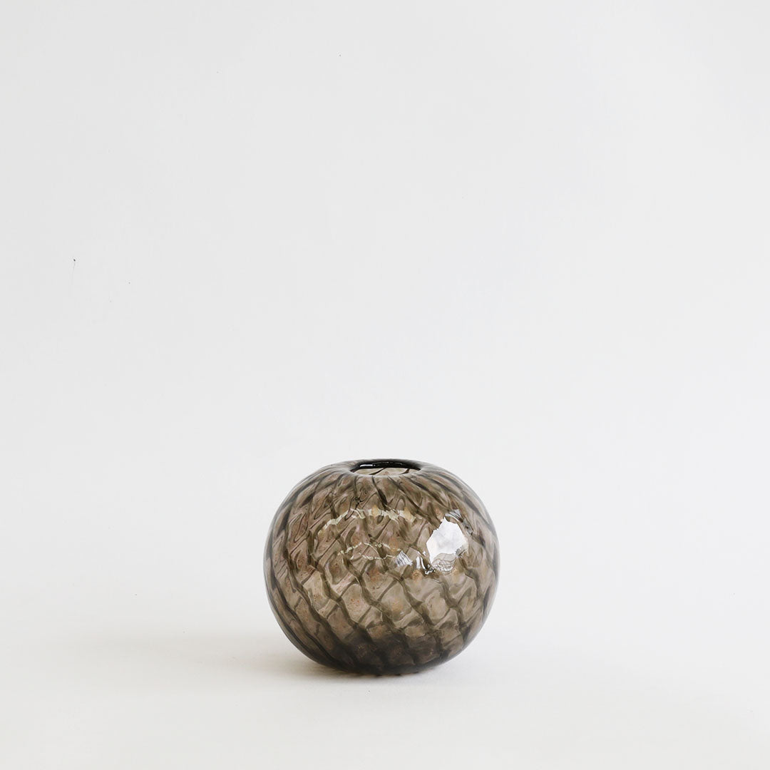 Gold Diamond Optic Sphere Vase