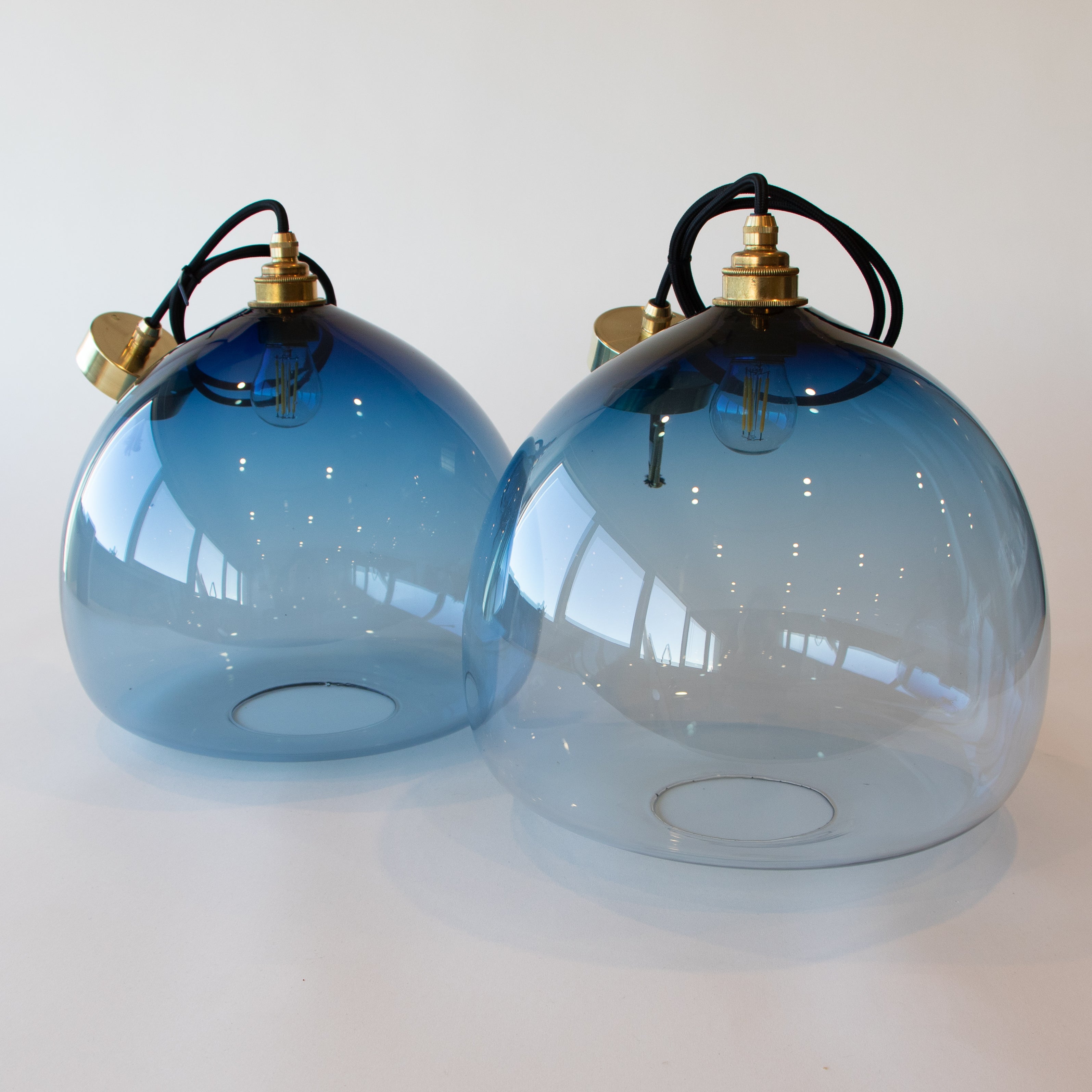 Seconds - Large Steel Blue Square Domes