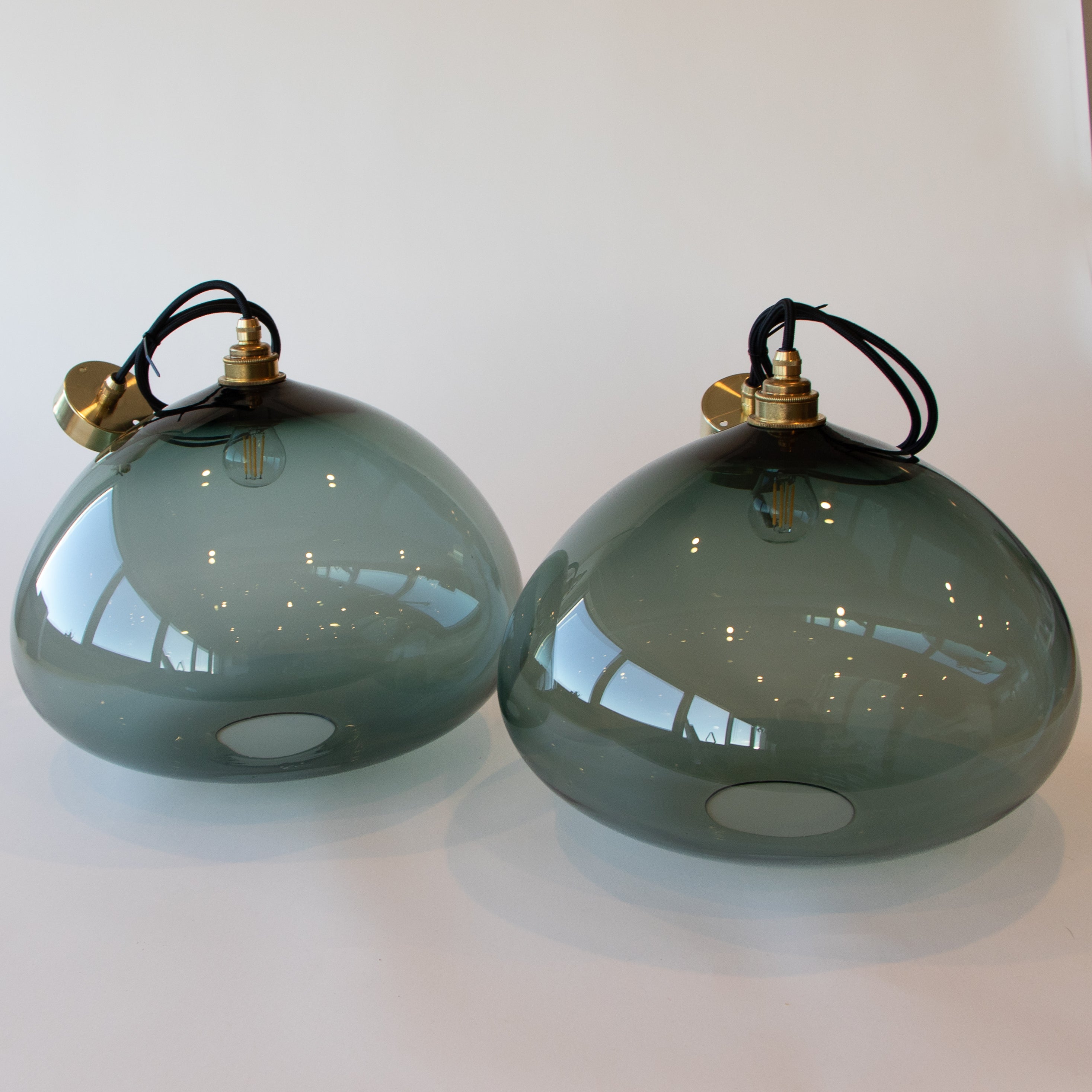 Seconds - Extra Large Steel Grey Low Domes
