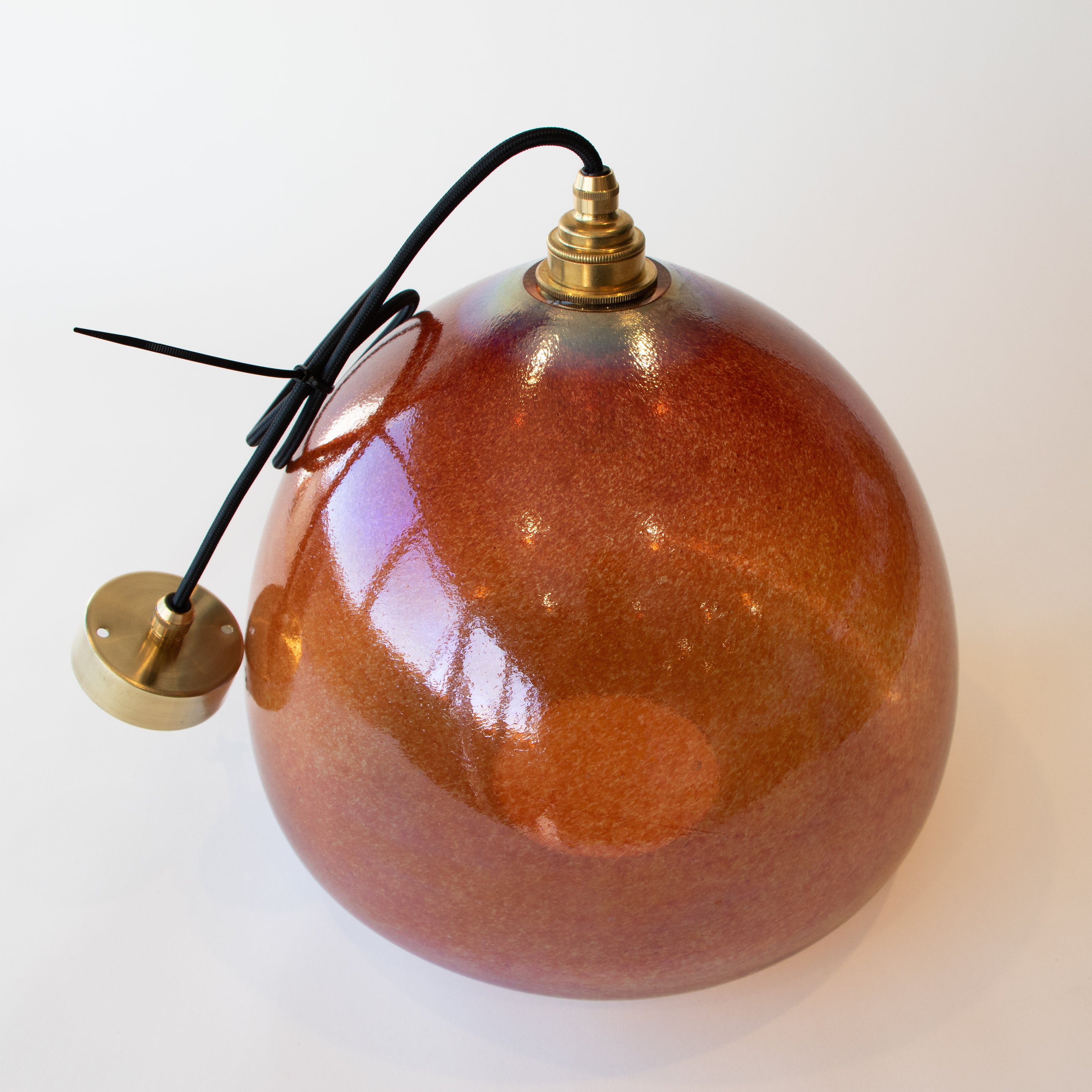 SAMPLE - XL Square Dome Red Lustre
