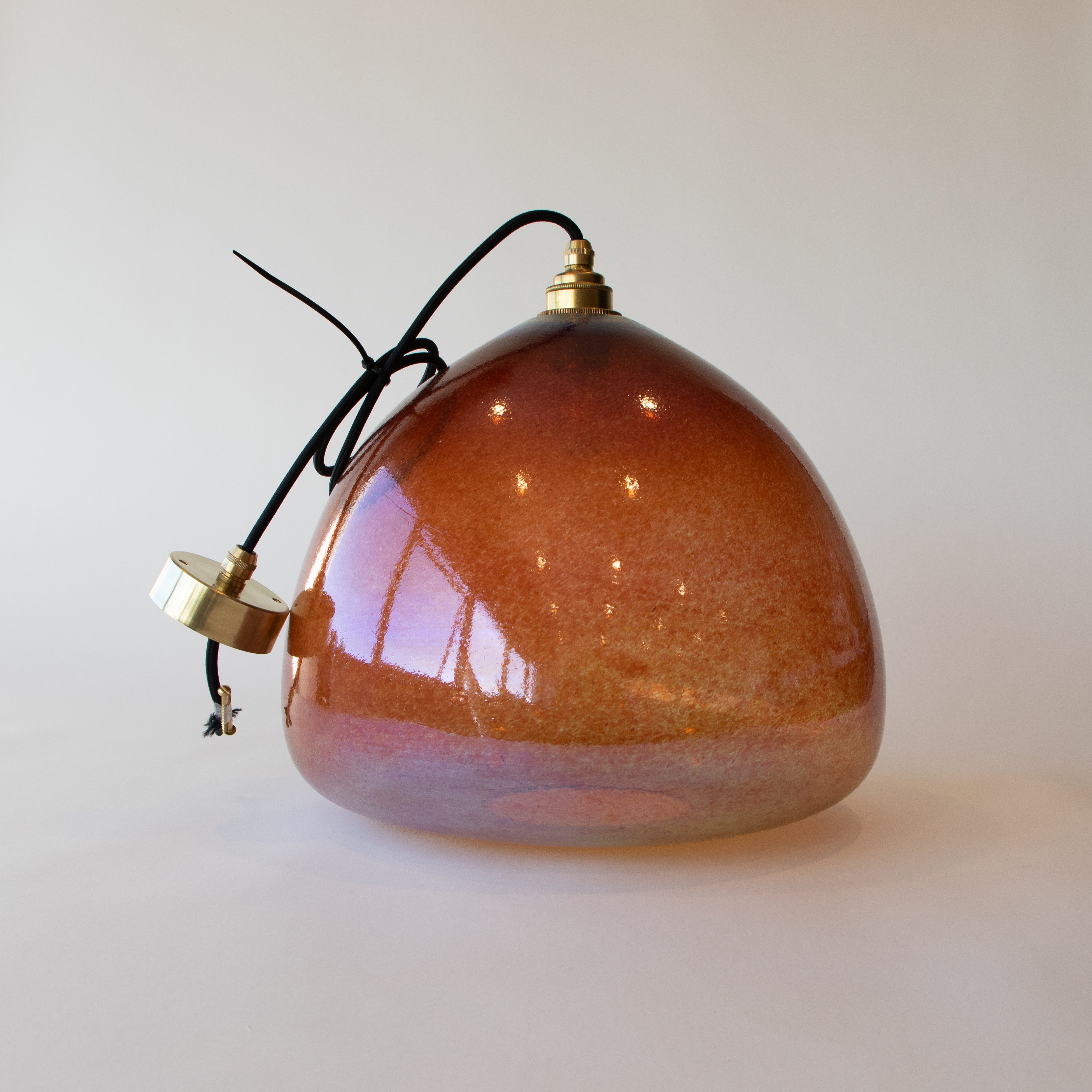 SAMPLE - XL Square Dome Red Lustre
