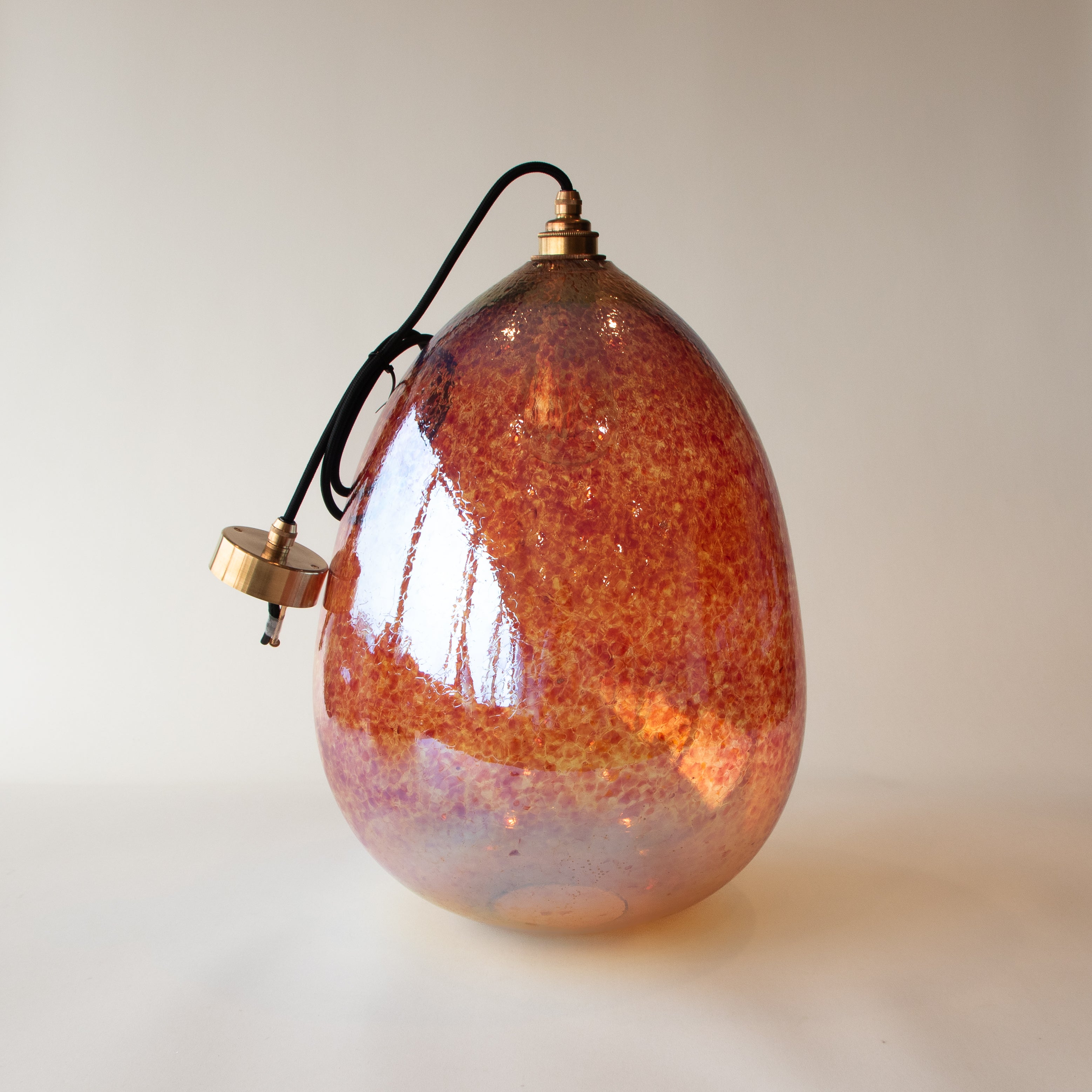 Sample - XXL Red Lustre Teardrop