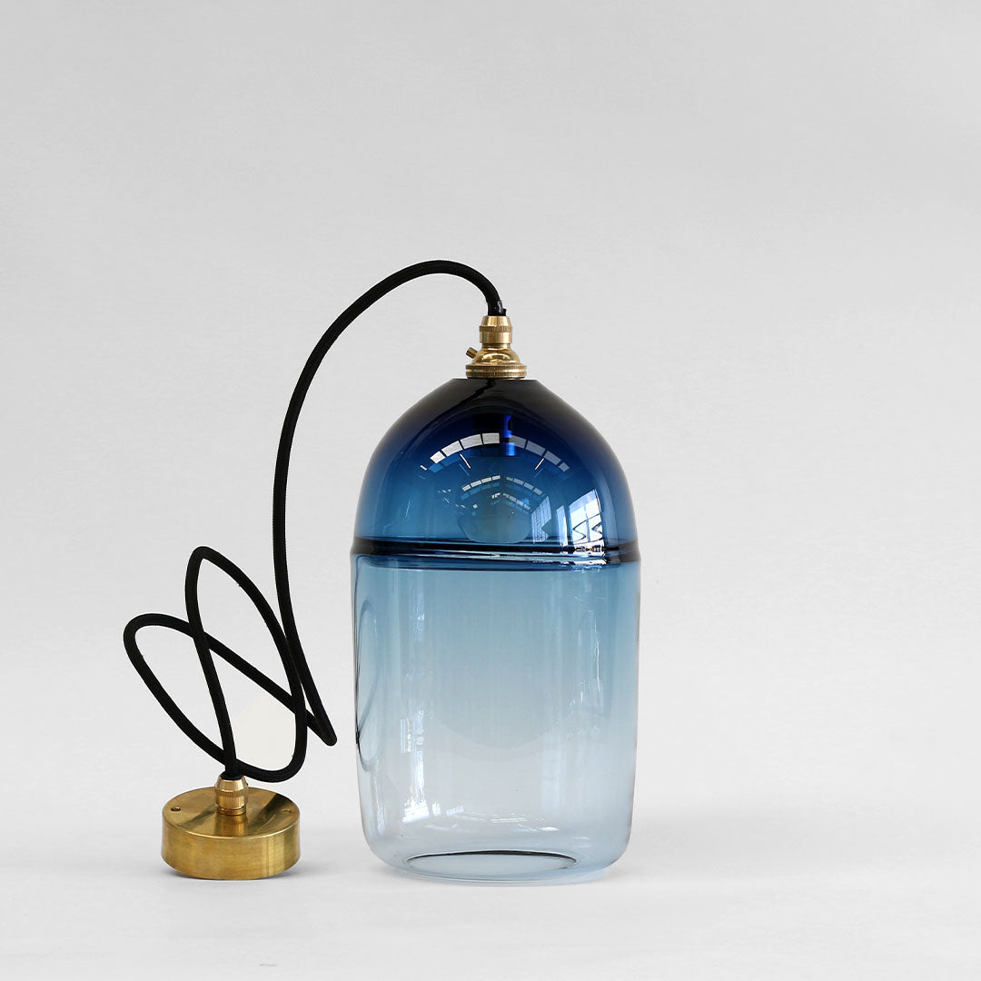 Sample — Medium Steel Blue Folded Square Bell