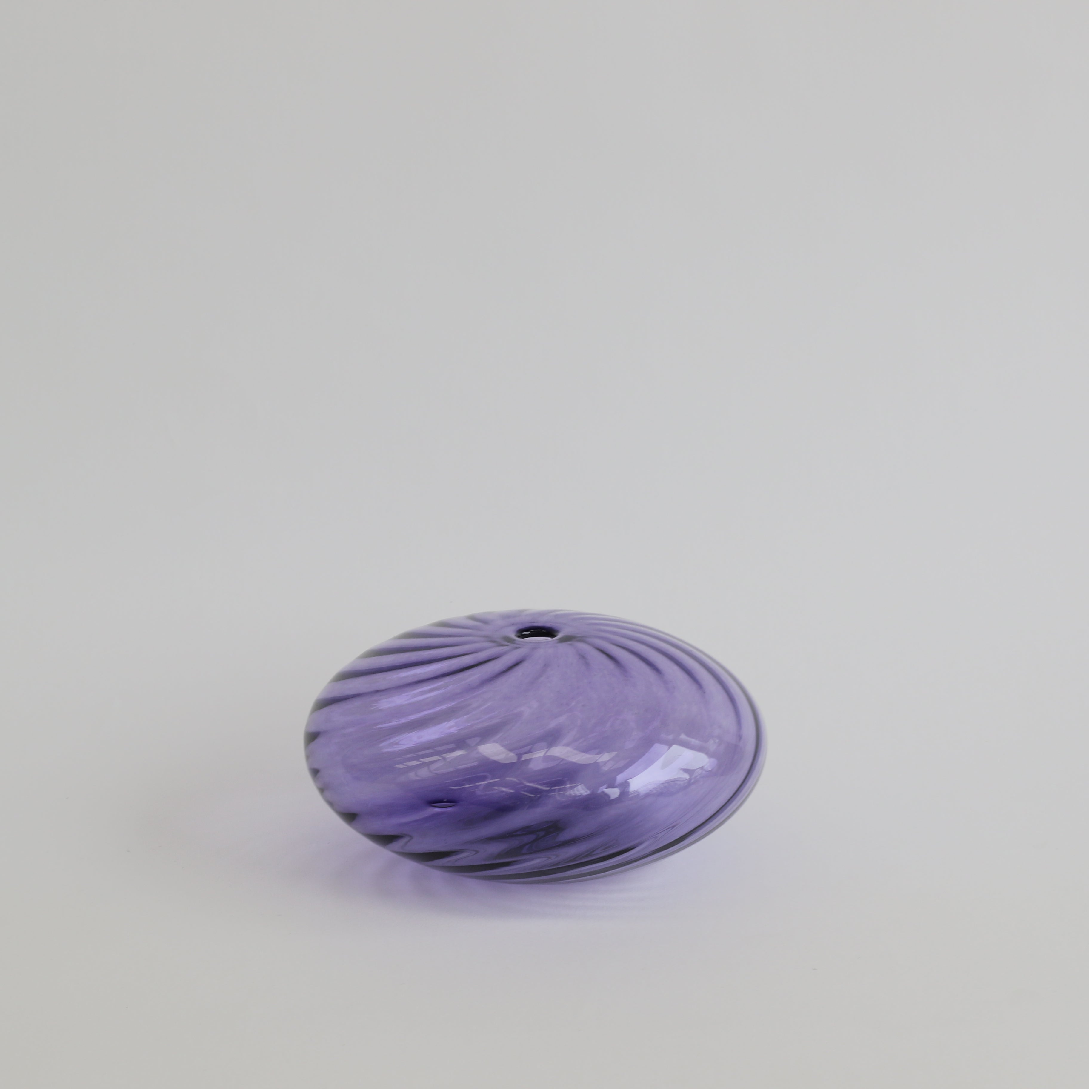 Low Twist Bud Vase - Amethyst