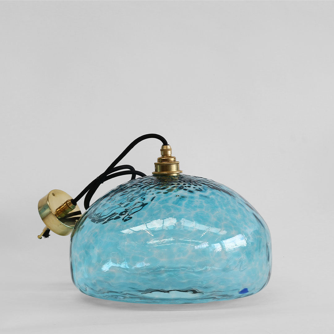 Sample — Large Aqua Frit Square Low Dome